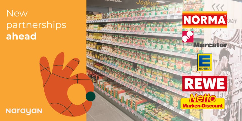 Rewe, Norma, Merkator, Edeka, Netto, Narayan Foods